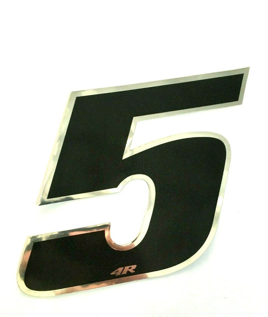 ADESIVO NUMERO 5 NERO UNIVERSALE CM.10X10  *