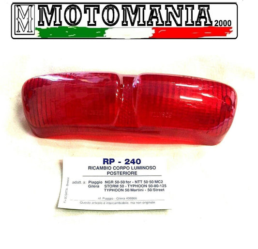 RP-240 CLEAR TAILLIGHT Piaggio NRG 50-NTT-50 -GILERA STORM 50 *