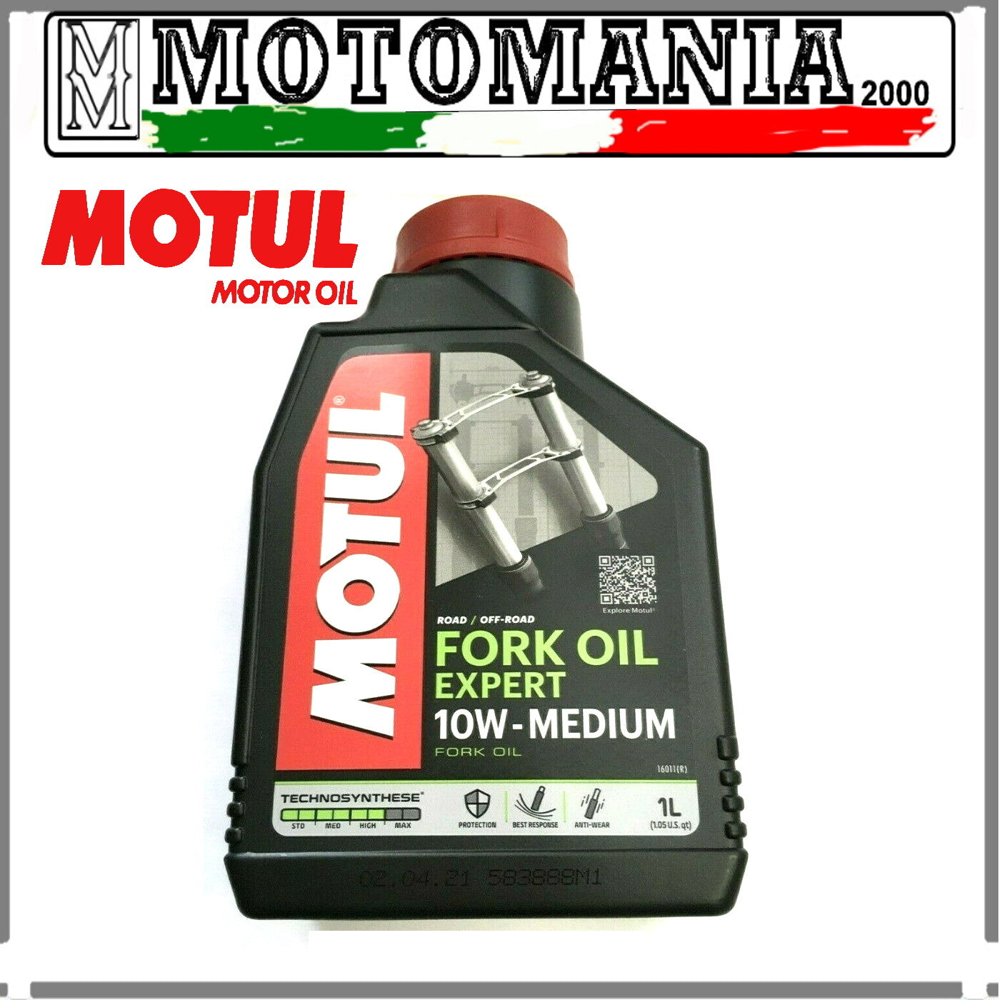 OLIO FORCELLA MOTUL 10W TECHNOSYNTHESE 1 LITRO*