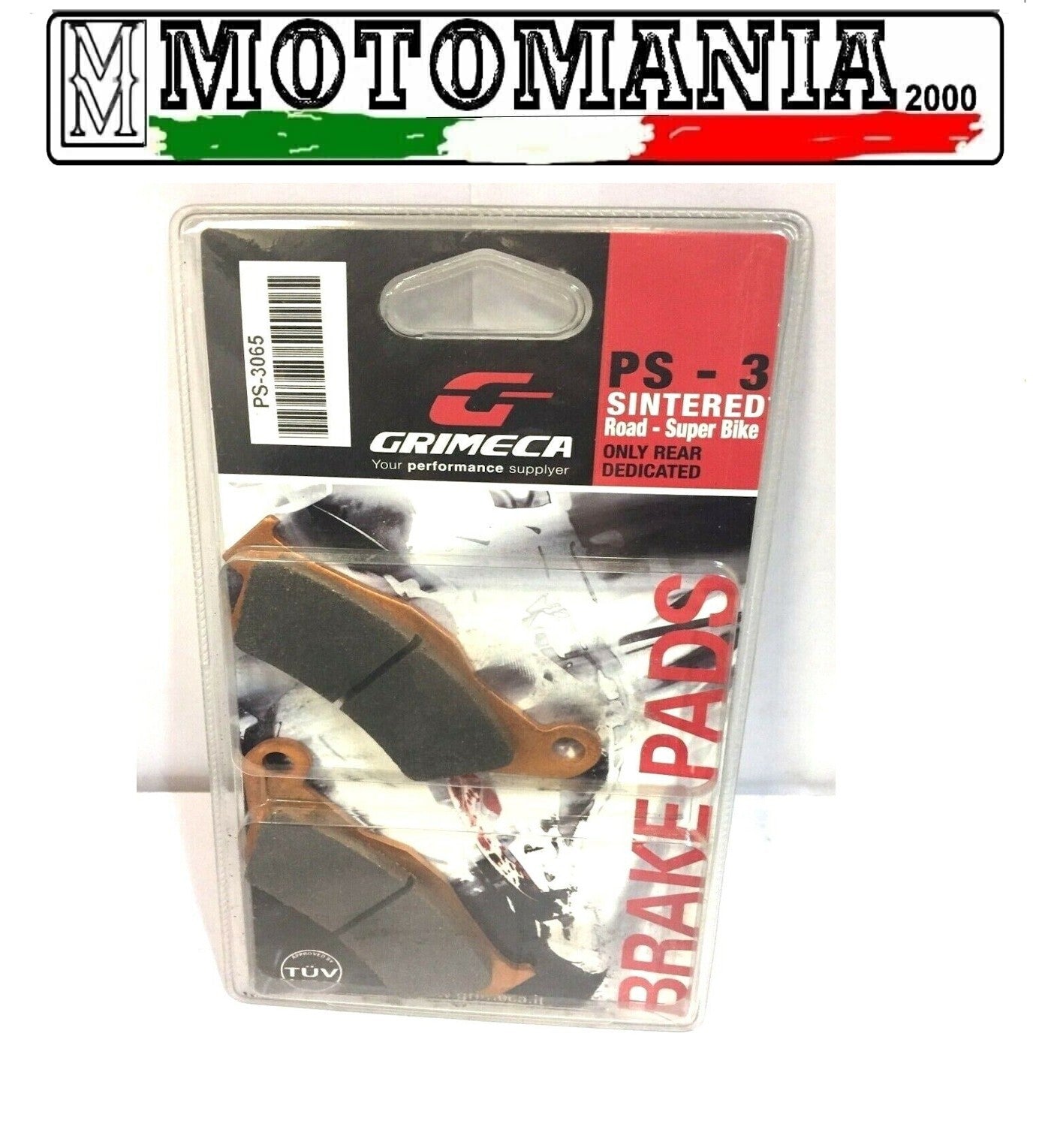 PS-3065  COPPIA PASTIGLIE FRENO GRIMECA SINTERIZZATE POSTERIORE BMW 850-1150  *