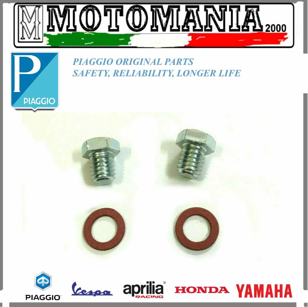 PIAGGIO VESPA 50 APE 50 ENGINE OIL EXHAUST LOAD SCREW KIT 1946 TO 1976 *