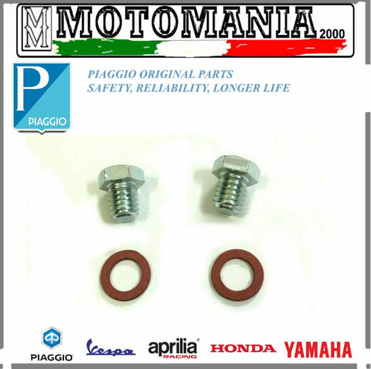 PIAGGIO VESPA 50 APE 50 ENGINE OIL EXHAUST LOAD SCREW KIT 1946 TO 1976 *
