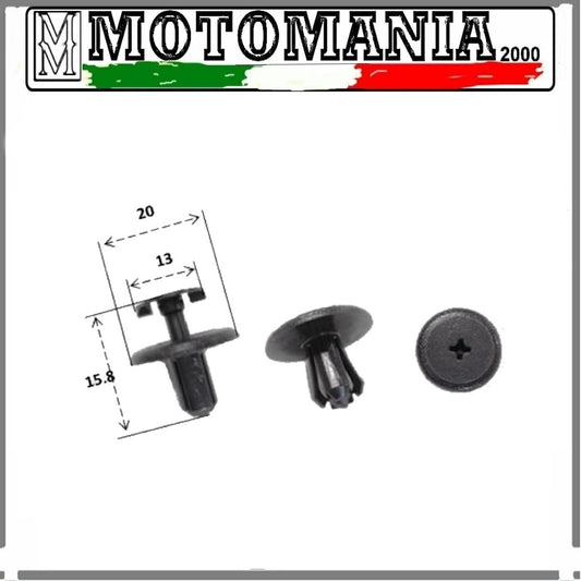 RIVETTO IN PLASTICA YAMAHA YP250R X-MAX / YP400 MAJESTY / XP530-A T-MAX SX-DX