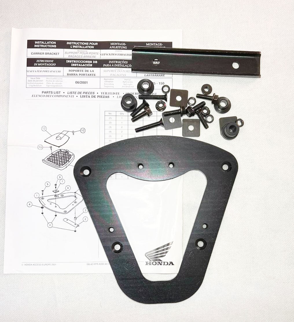 08L42-KPR-A00 PIASTRA PORTAPACCHI HONDA SH 125-150 COMPLETA ANN0 2001-2004