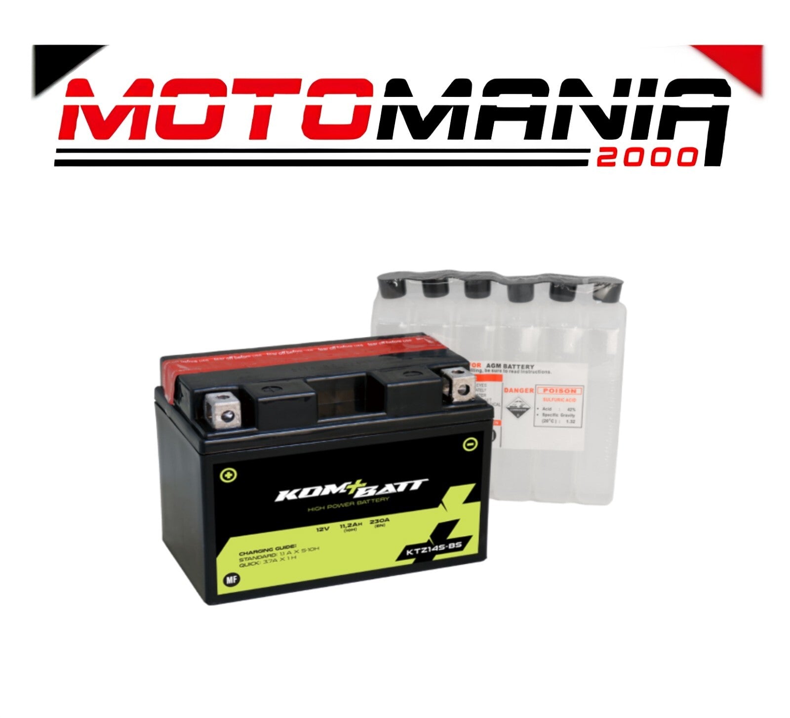 BATTERIA KOMBATT KTZ14S-BS