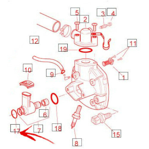 AP 2EAN000257 ANELLO DI TENUTA O-RING MOTO  *