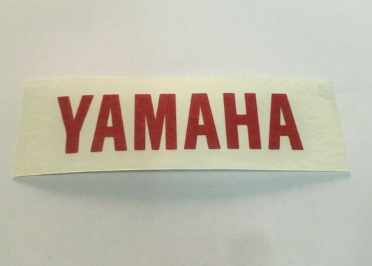 YAMAHA STICKER WRITING WIDTH 6.5 CM. HEIGHT 1.7 CM. RED COLOR