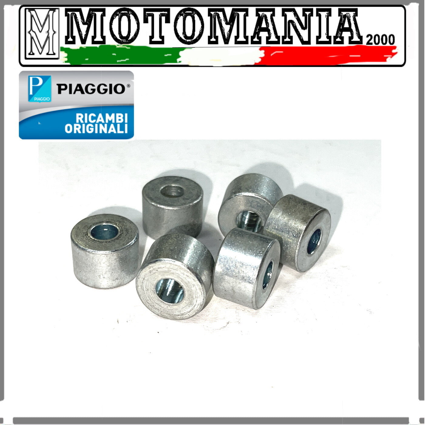 PAIR SPACER BUSHING ORIGINAL PIAGGIO FOR APE 50 - LIBERTY 50 2T