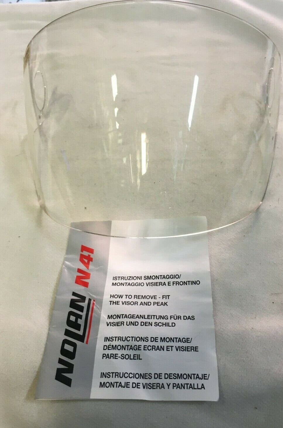 NOLAN VISIERA TRASPARENTE LUNGA PER CASCO NOLAN N41