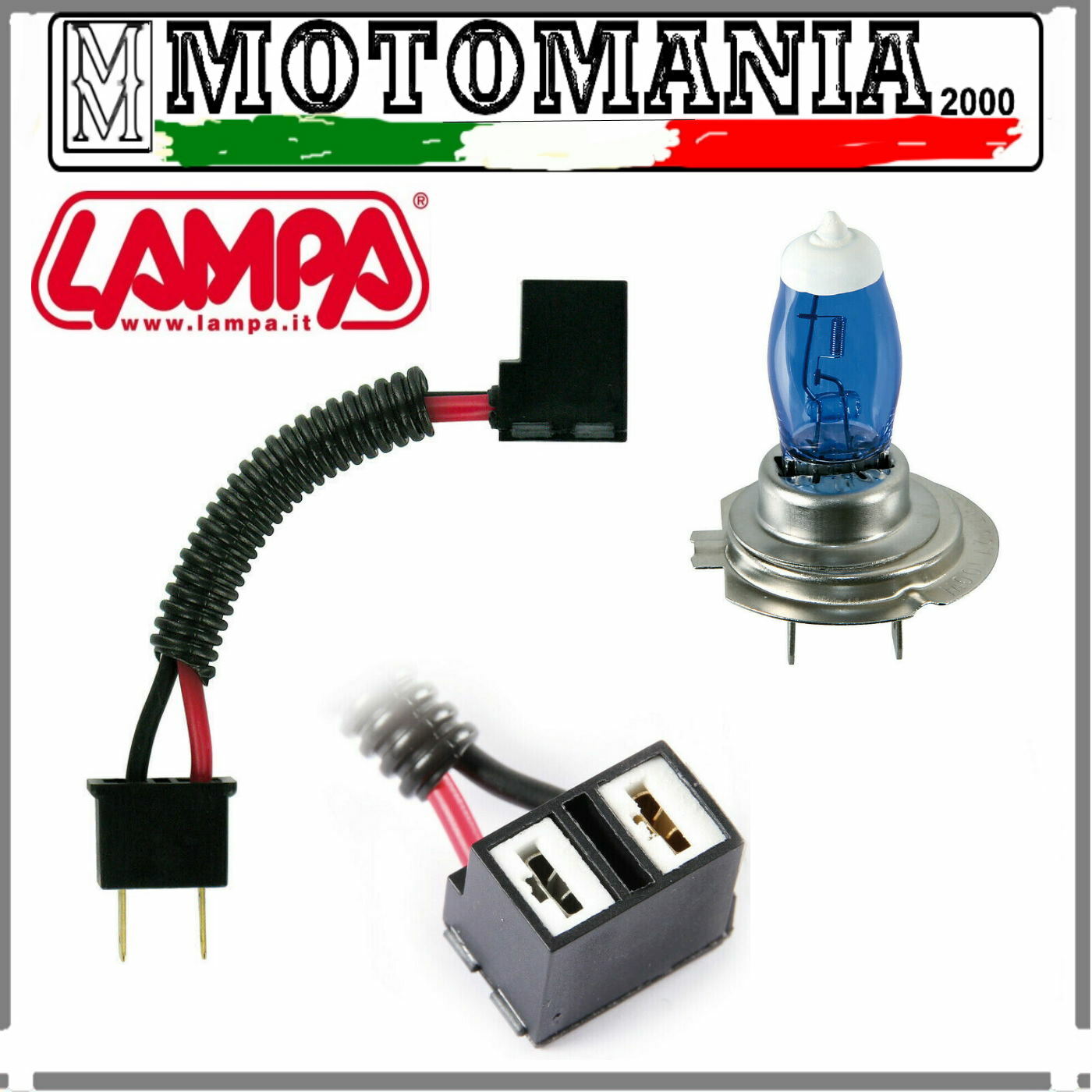 PILOT LAMP BULBS 5500K H7 12V 100W XENIUM RACE CERAMIC LAMP HOLDER