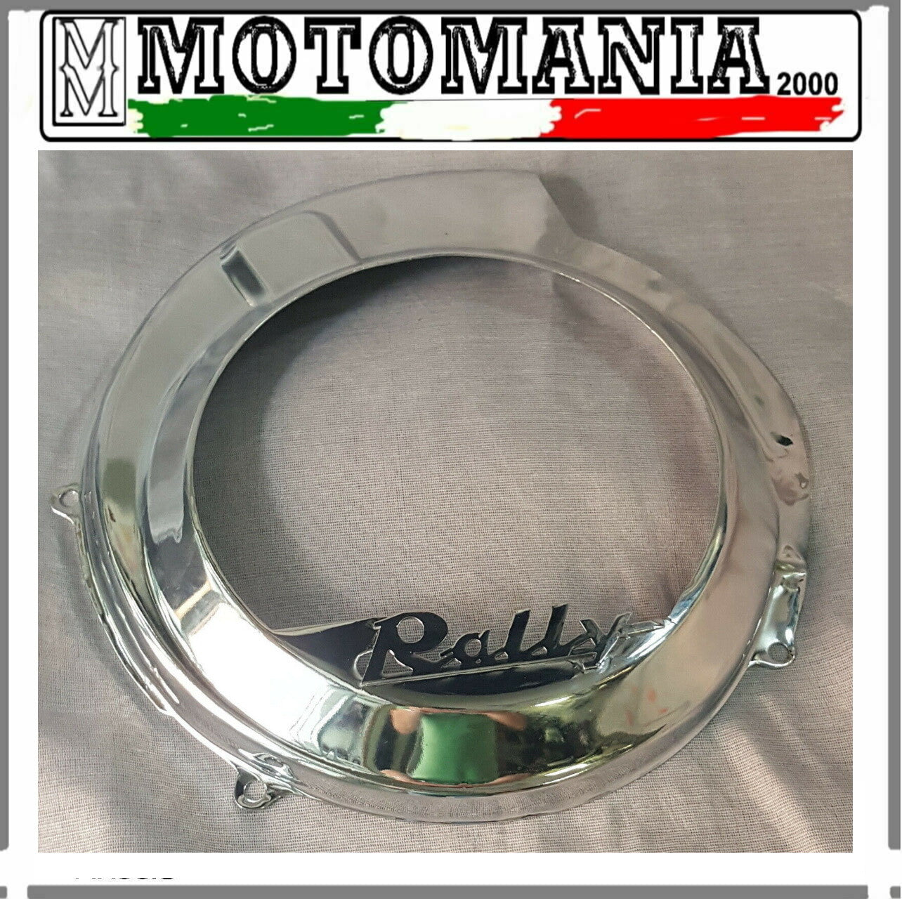 VESPA RALLY FAN COVER ALL MODELS WITH ALL CHROME STEEL WRITING