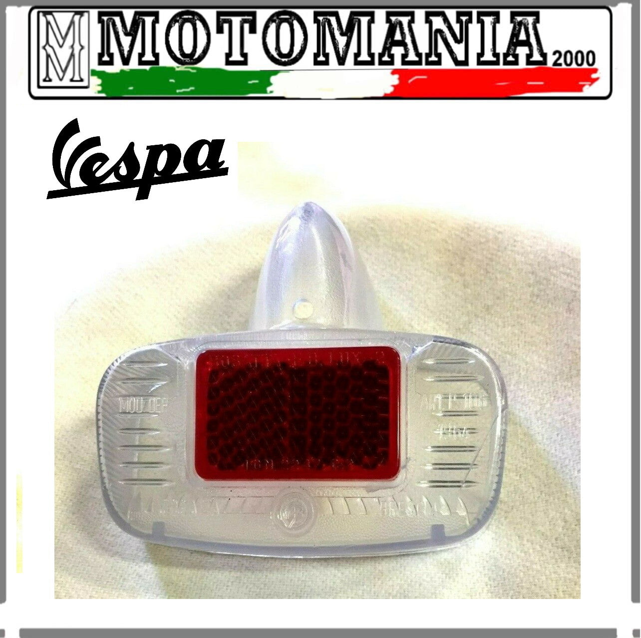 RP206/BI TRASPARENTE FANALE POSTERIORE PIAGGIO VESPA GS BIANCO