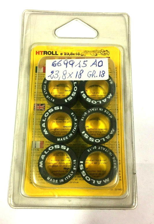 669915.A0 KIT 6 ROLLERS VARIATOR 23.8X18 GR.18 HONDA HELIX 250 4T LC