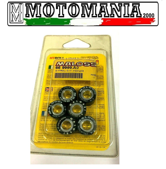669999A0   KIT 6 RULLI VARIATORE 17X12,3 GR,04 MALOSSI APRILIA HABANA 50  *
