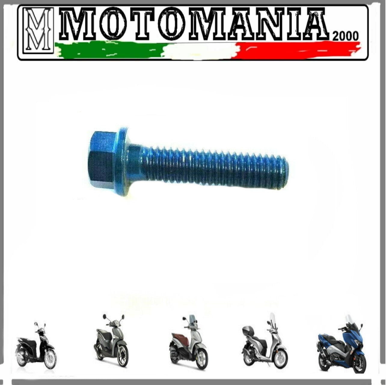 VITE TESTA ESAGONARE dm.8 PER CARENE 6X25 BLU IN ERGAL *