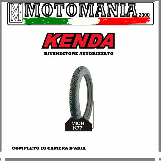 PNEUMATICO 2 1/2-16 STREET MICH KENDA COMPLETO DI CAMERA D'ARIA PER PIAGGIO SI