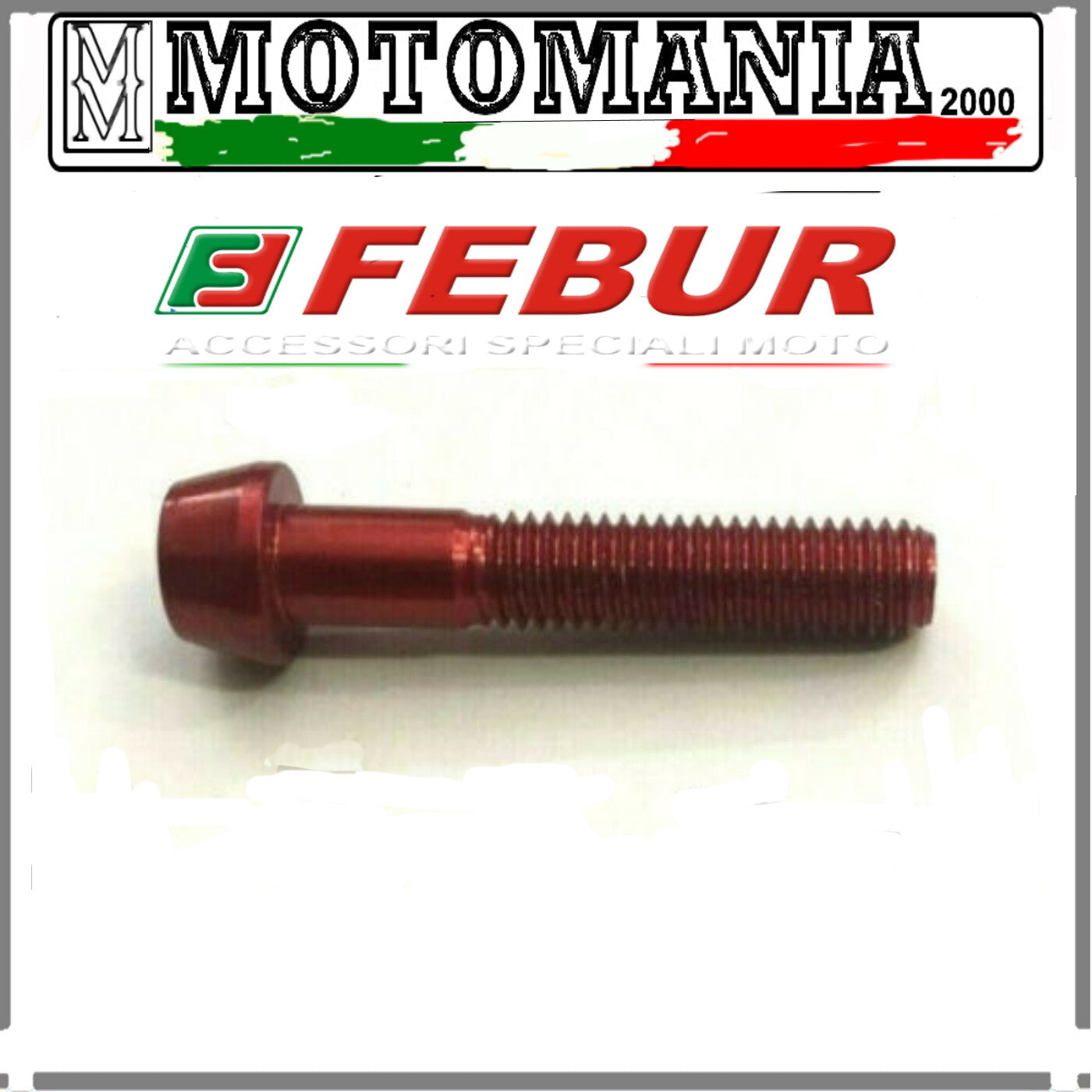VITE TESTA SVASATA 6X35 PER CARENA MOTO IN ERGAL ROSSO *