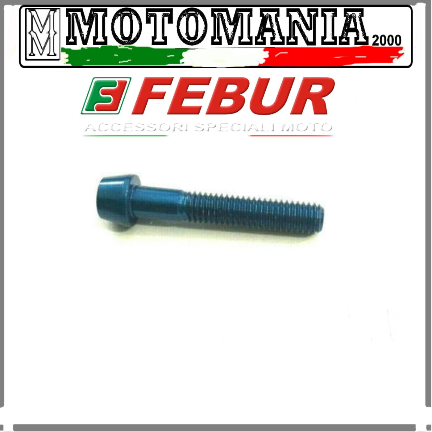 VITE TESTA SVASATA 6X35 PER CARENE IN ERGAL BLU *