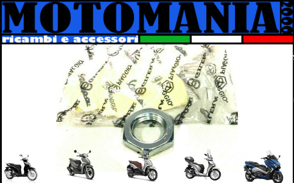 564611 DADO BASSO M22X2 BRACCIO OSCILLANTE ORIGINALE PIAGGIO MP3-X7-X8-X9