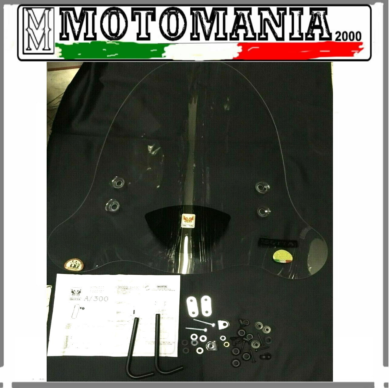 E41 ISOTTA WINDSCREEN FOR YAMAHA BOOSTER 50 COMPLETE WITH ATTACHMENTS*