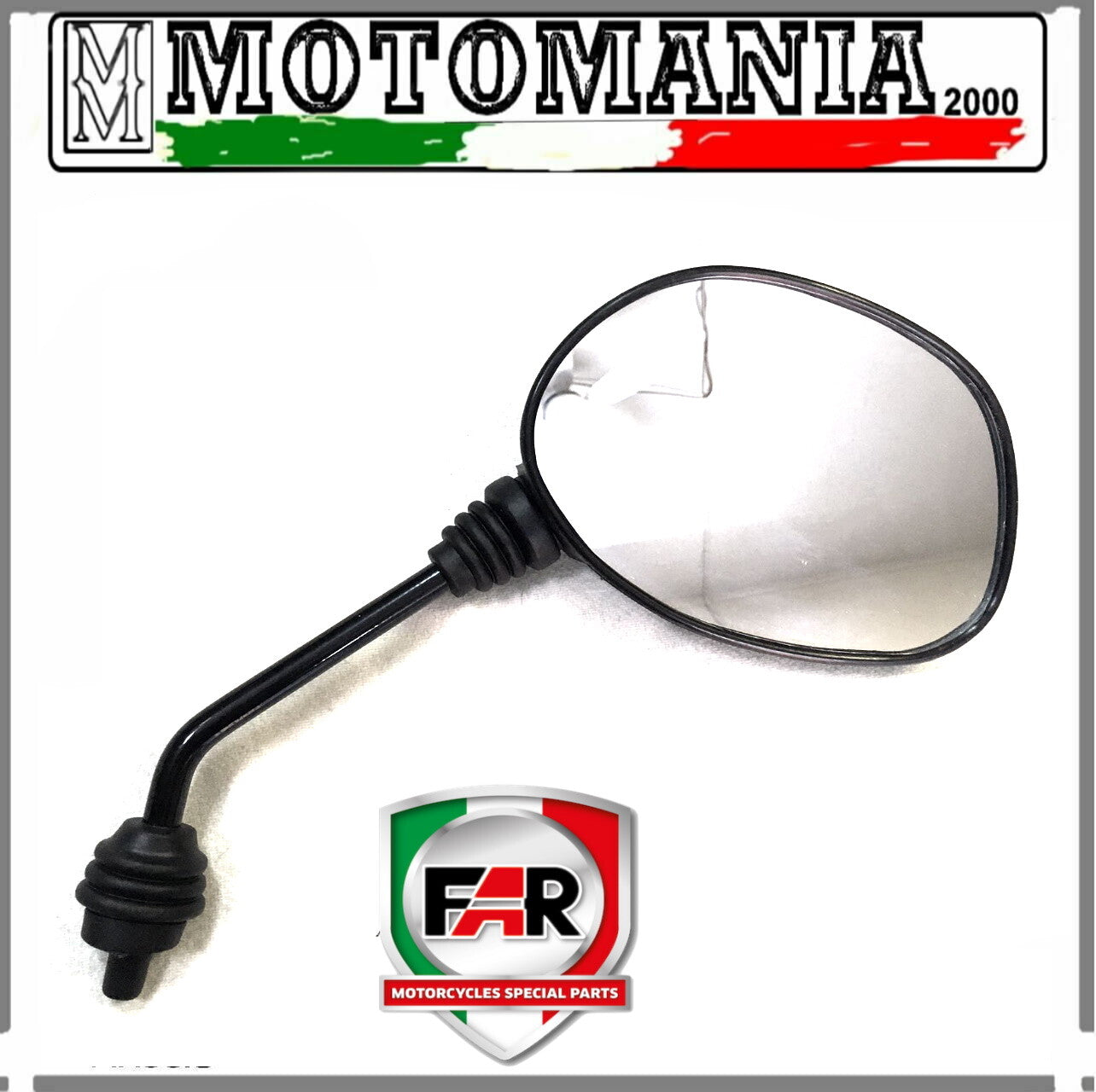 BLACK RIGHT REARVIEW MIRROR FOR HONDA SH 50/100 FAR