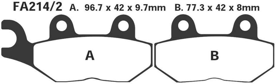 R1221402 PASTIGLIE FRENO POSTERIORE TRIUMPH SPEED TRIPLE