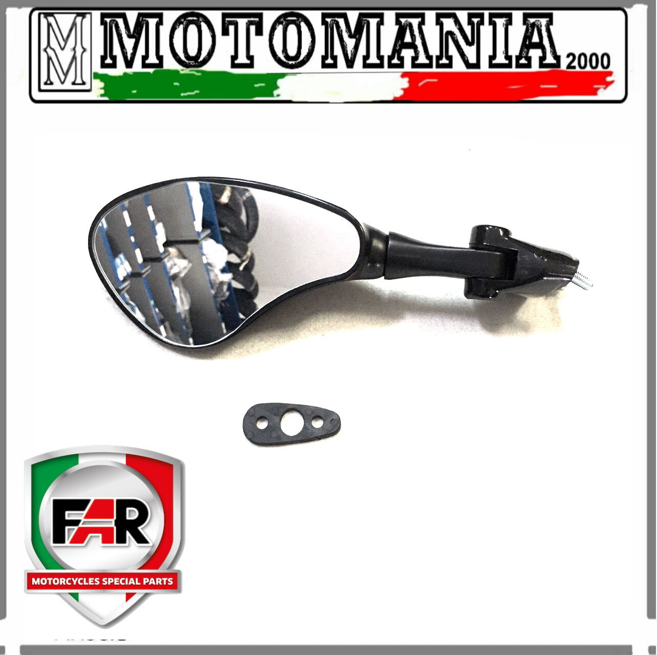 SPECCHIO RETROVISORE NERO SX PER SUZUKI GSX 600-750 TL 1000 R-S