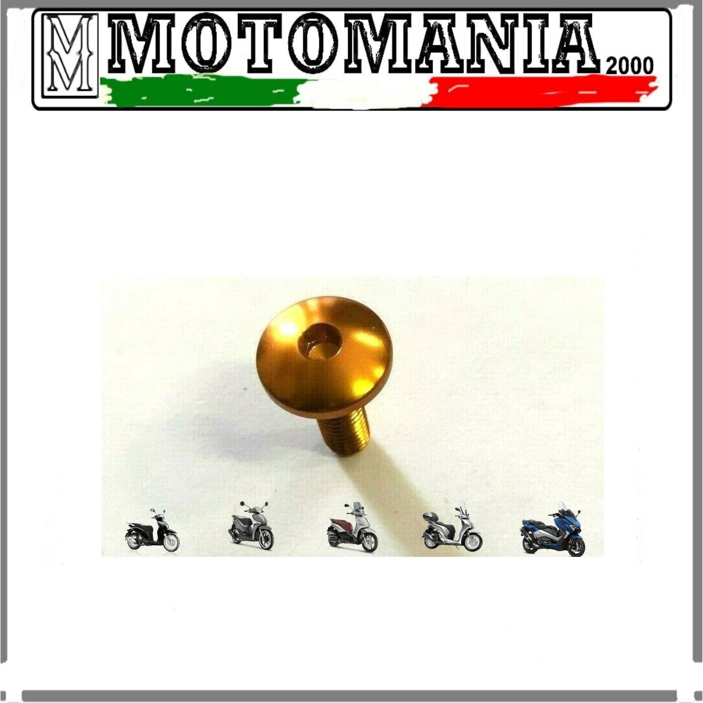 VITE IN ERGAL 5 X 15 TESTA BOMBATA COLORE ORO PER CARENE E VARIE APPLICAZIONI *