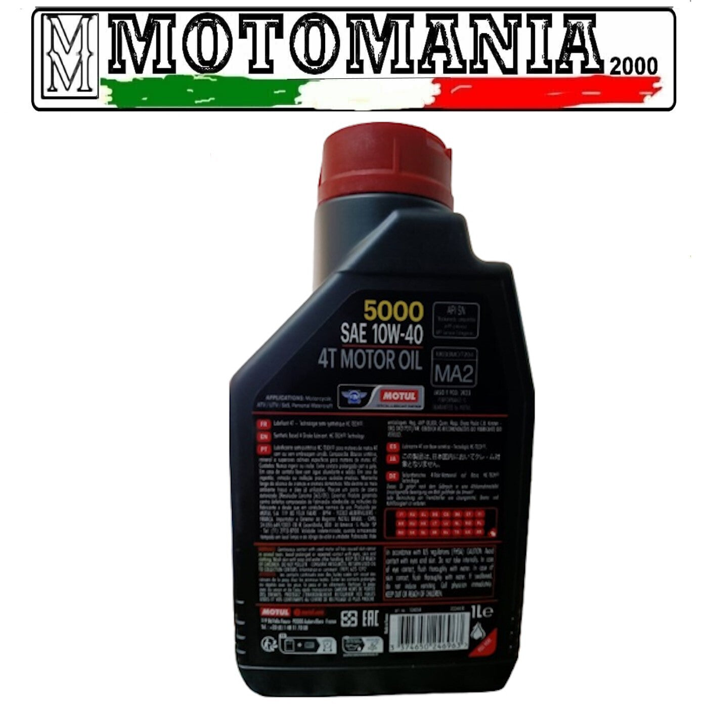 104054 OLIO MOTORE MOTUL 5000 10W40 4T - 1L *