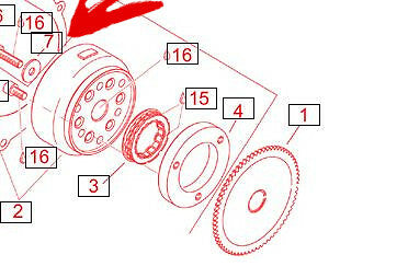 AP 0227937 APRILIA ORIGINAL WASHER B 834 DIN 9021 FOR LEONARDO 125-150