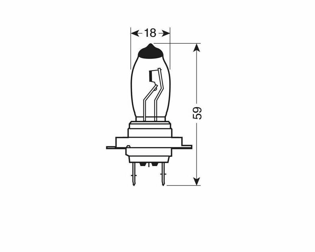 PILOT LAMP BULBS 5500K H7 12V 100W XENIUM RACE CERAMIC LAMP HOLDER