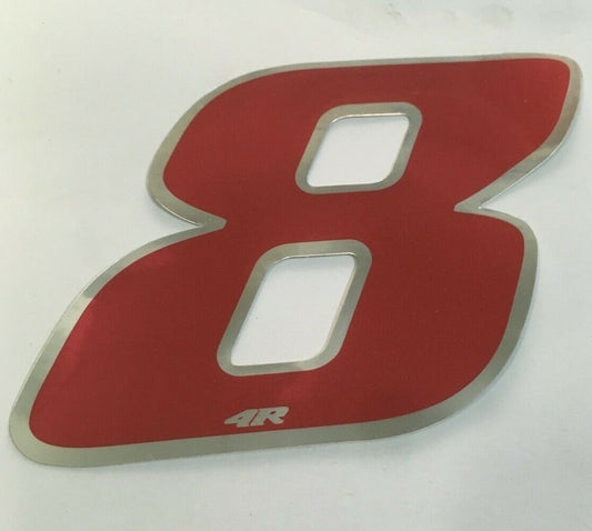 NUMERO 8 ROSSO ADESIVO LUNGHEZZA 10 MM LARGHEZZA 10 MM *
