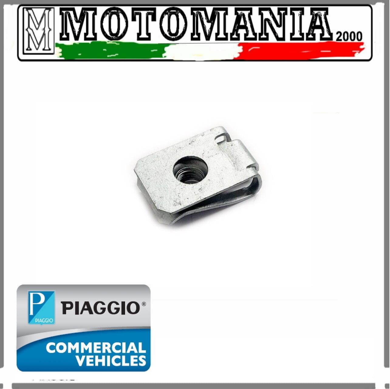 PIASTRINA ELASTICA CLIP CARENE FORO 6MM ORIGINALE PIAGGIO BEVERLY 300-350  *