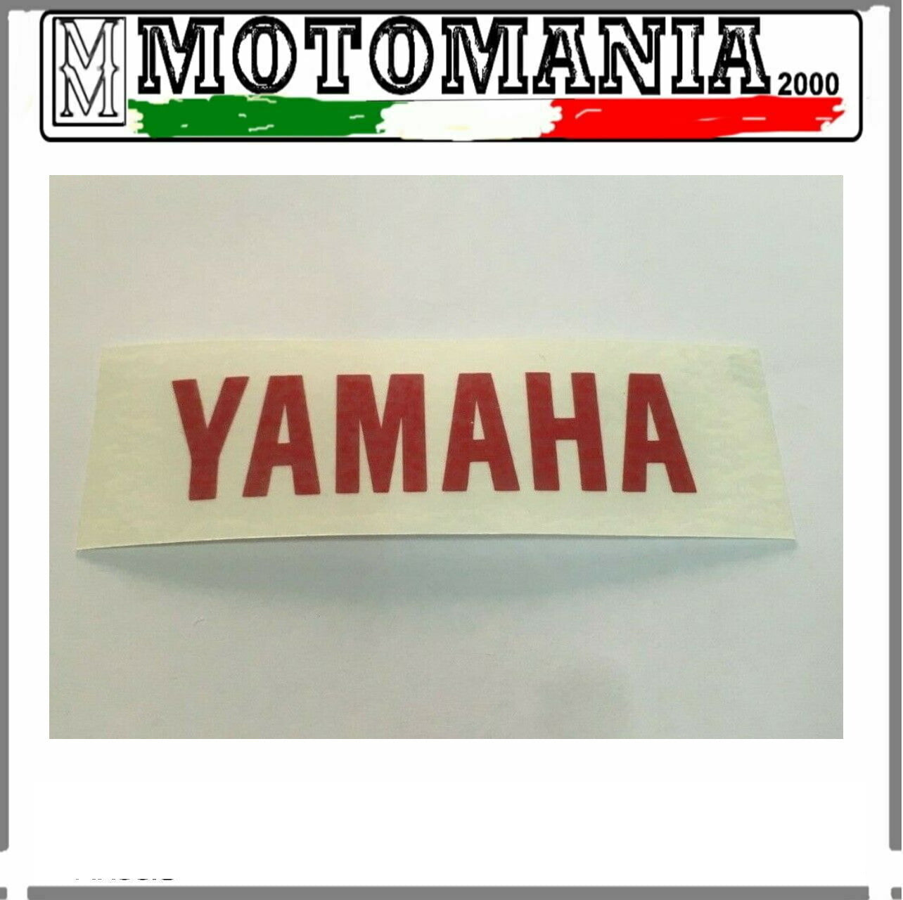 YAMAHA STICKER WRITING WIDTH 6.5 CM. HEIGHT 1.7 CM. RED COLOR