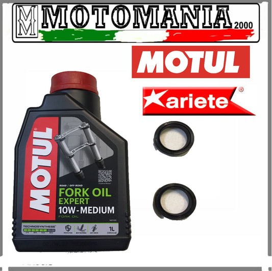 KIT PARAOLI + OLIO FORCELLA 10W MOTUL APRILIA ATLANTIC 125 -2003-2011