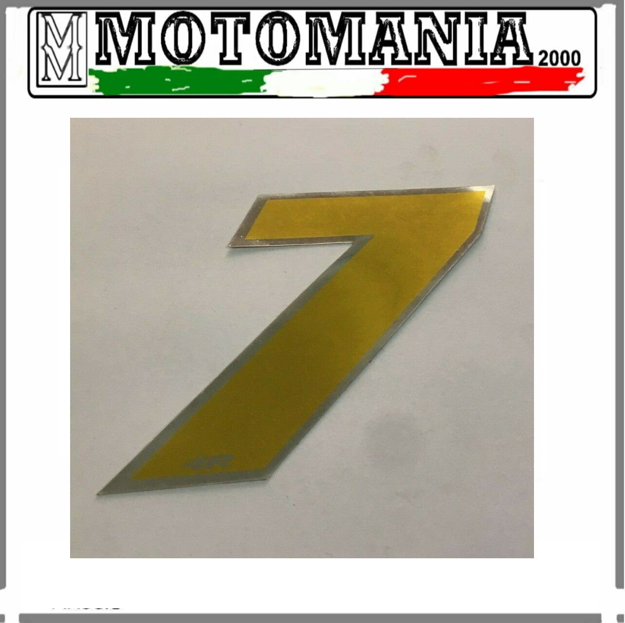 NUMERO 7 DORATO ADESIVO LARGHEZZA 10 CM ALTEZZA 10 CM  *