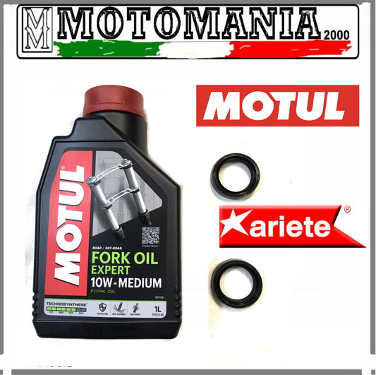 KIT PARAOLI + OLIO FORCELLA 10W MOTUL ARIETE DUCATI TRIAL 200-78 MOTO MORINI