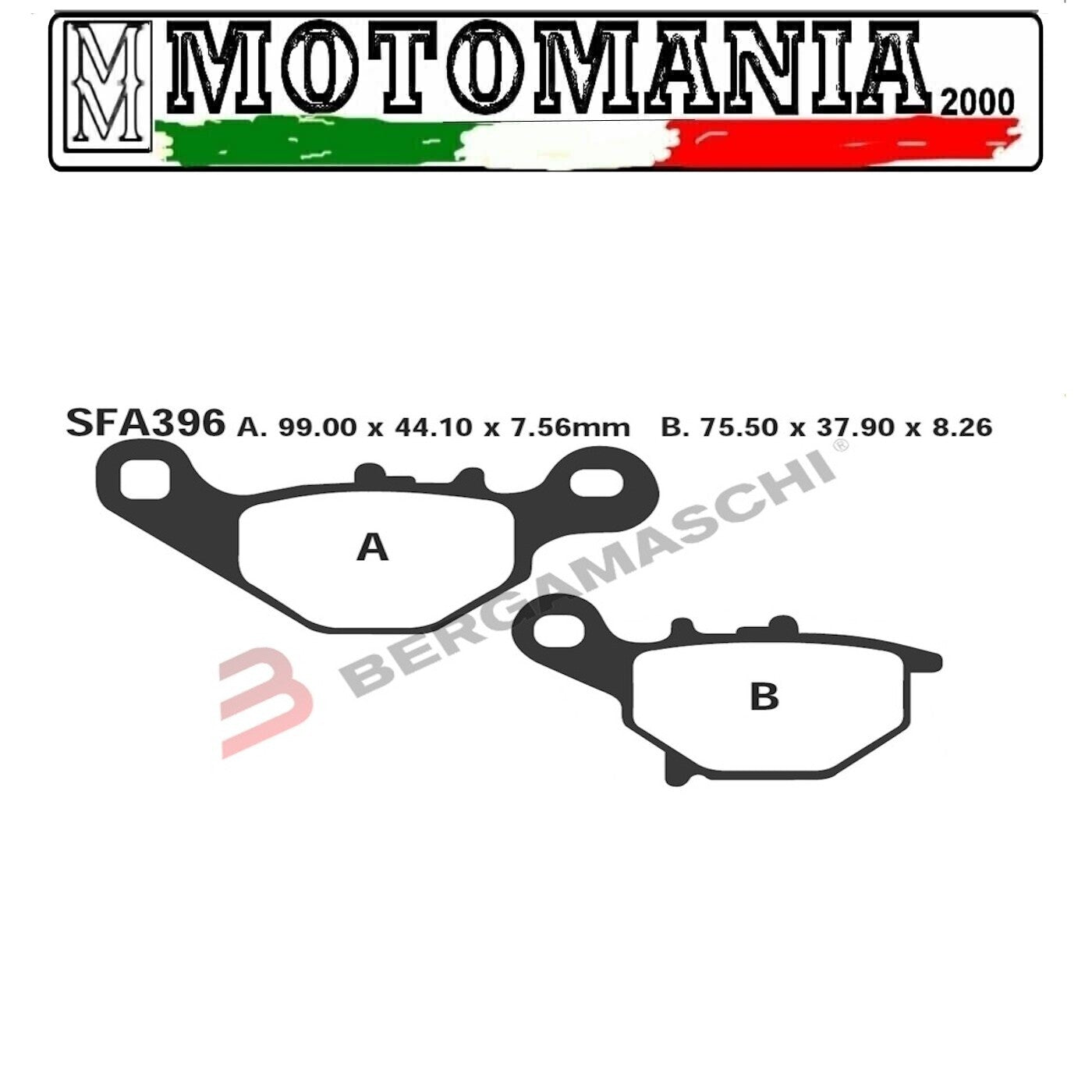 R1239600  PASTIGLIE FRENO ANTERIORE SUZUKI EPICURO 125  *