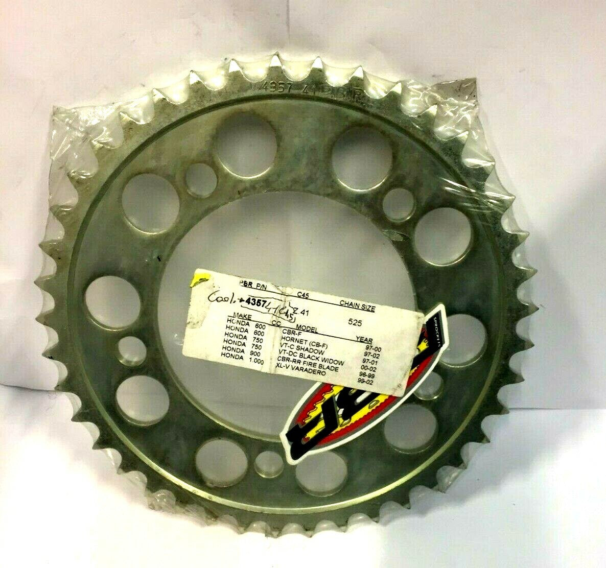 435741C45 CORONA DENTI 41 PASSO 525 PBR HONDA CBR-F 600 1997-1998-1999-2000