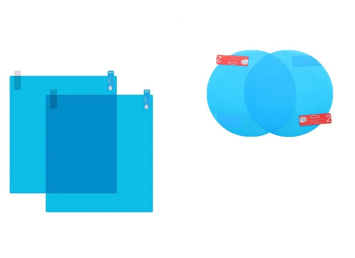 PELLICOLE ADESIVE ANTI PIOGGIA UNIVERSALI PER MOTO E AUTO