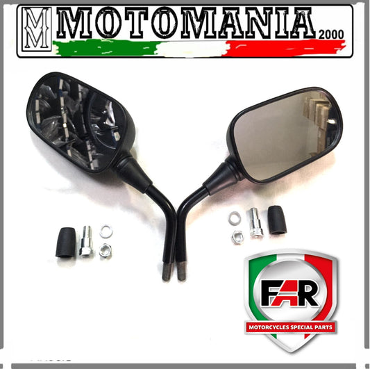 COPPIA SPECCHI RETROVISORI NERI SX E DX PER HONDA JAZZ 250 COMPLETI DI ATTACCHI*