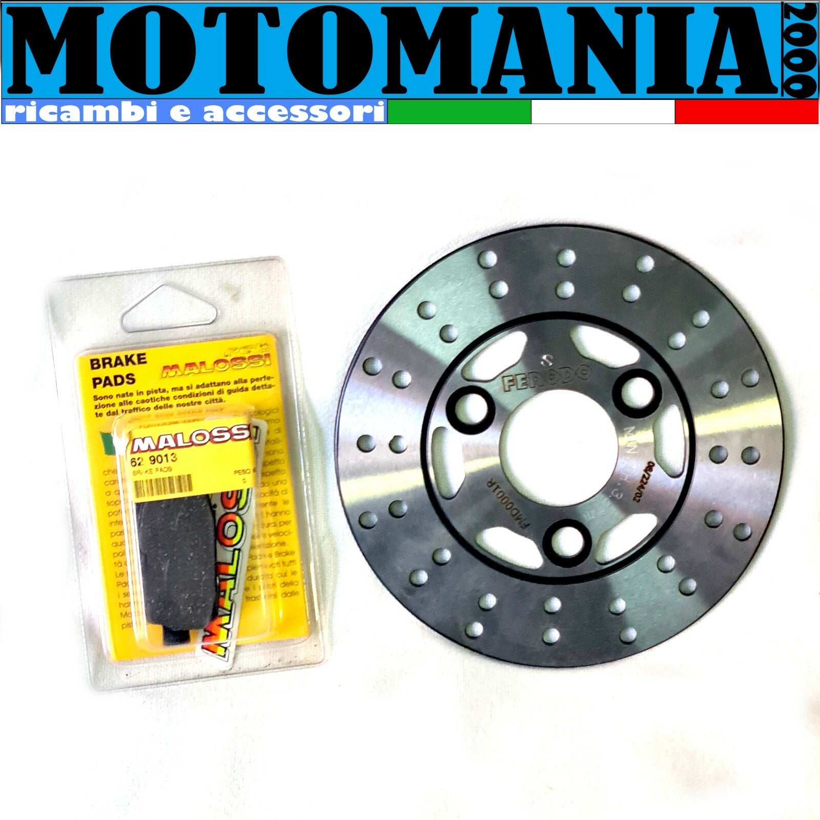 ANT DISC. FERODO + MALOSSI GARELLI ITALJET FANTIC GRINT PADS