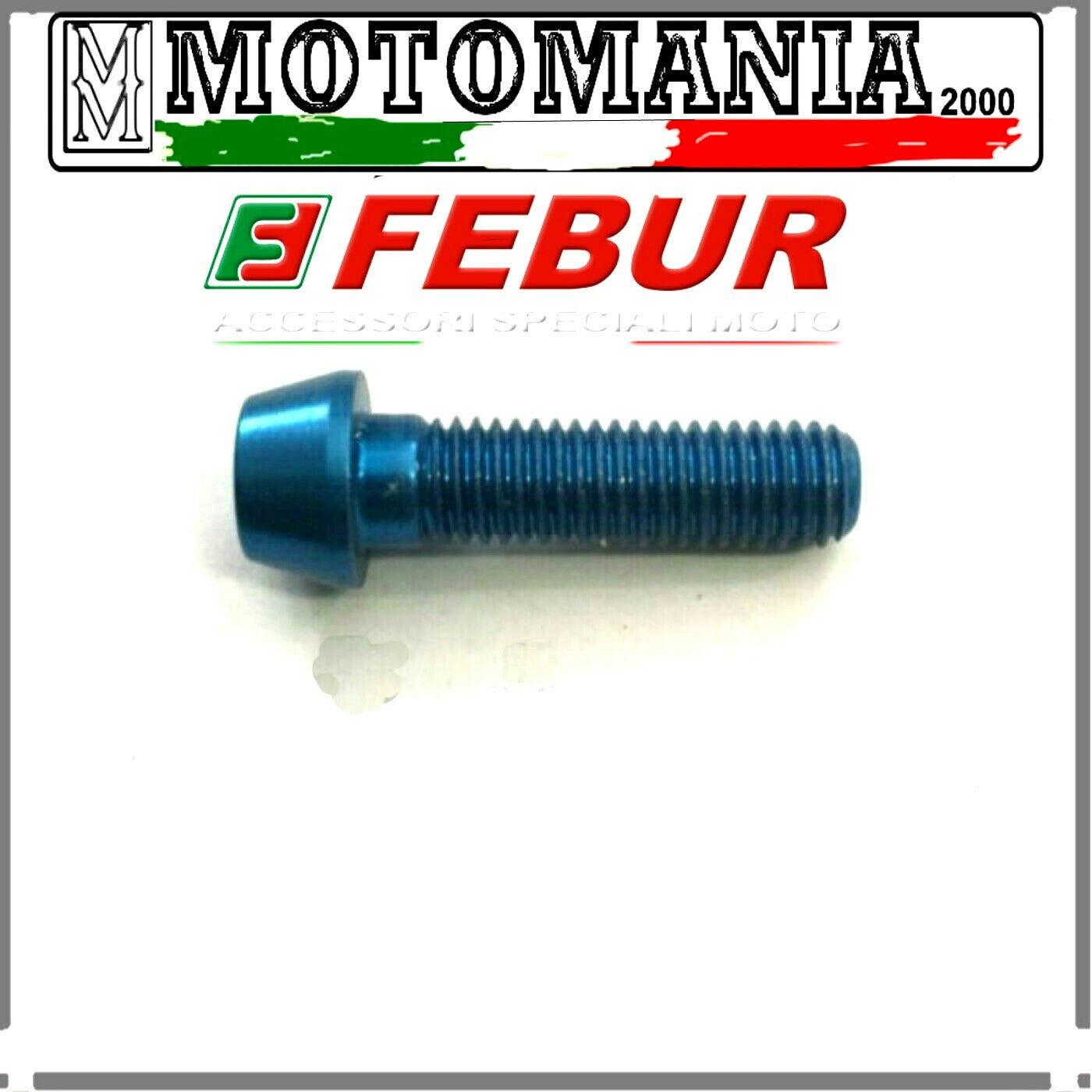 VITE TESTA SVASATA 6X25 PER CARENA MOTO BLU IN ERGAL *