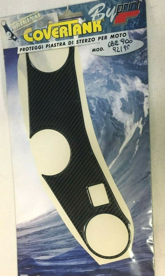 PROTEZIONE SUPERIORE PIASTRA FORCELLA RESINATO IN CARBONIO HONDA CBR 900-92/95 *