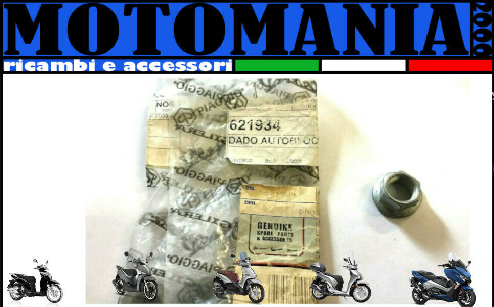 621934 DADO AUTOBLOCC. 12X1,25 BRACCIO OSCILLANT ORIGINALE PIAGGIO NEXUS 500