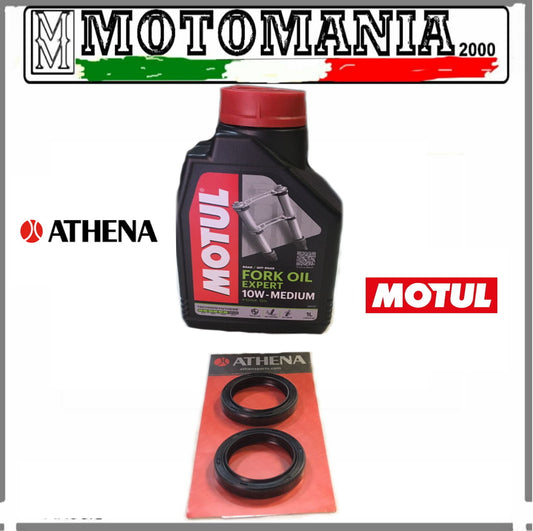 KIT PARAOLI E OLIO FORCELLA 10W MOTUL MOTO GUZZI LE MANS I II III 850 ANNO 80-85