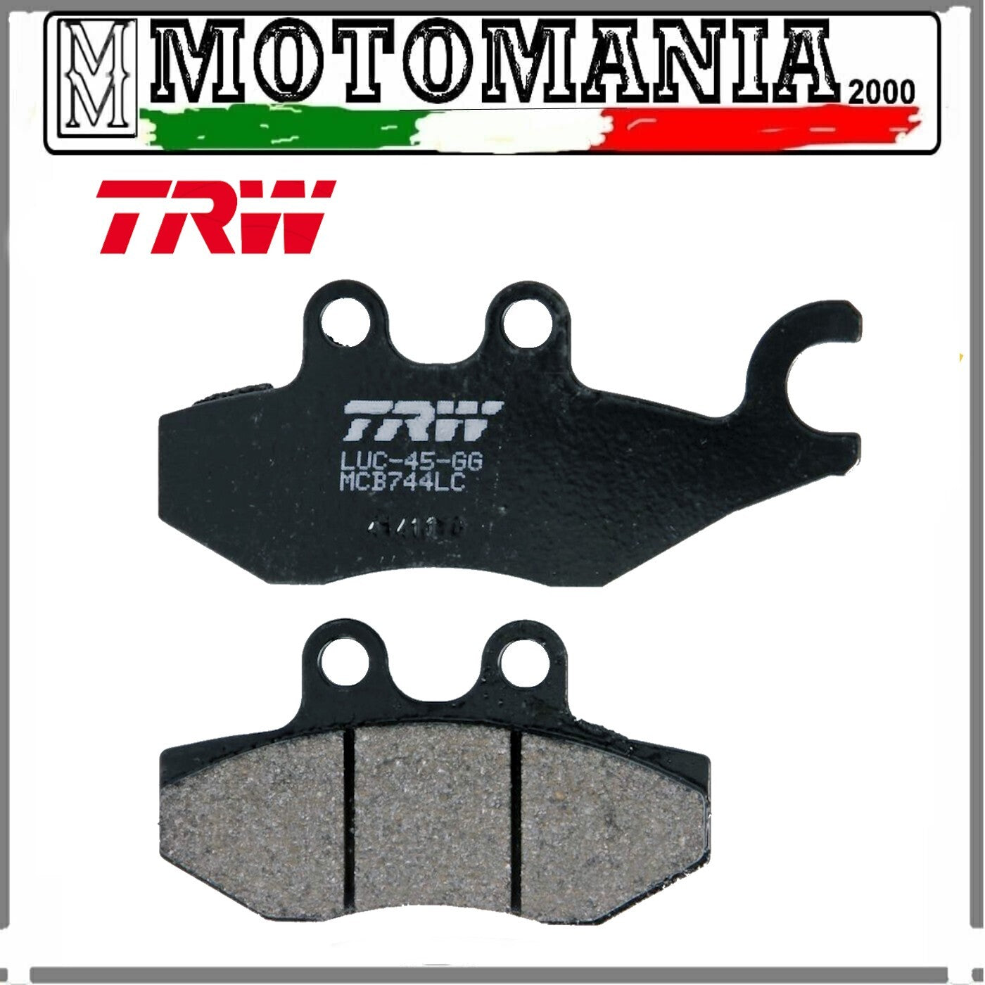 MCB744LC PASTIGLIE FRENO ANTERIORI PIAGGIO BEVERLY 300-PIAGGIO VESPA GTS 300 SUP