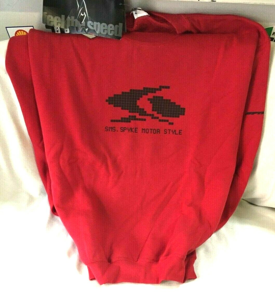000M151910R FELPA GIROCOLLO TG.L COLORE ROSSO SPYKE