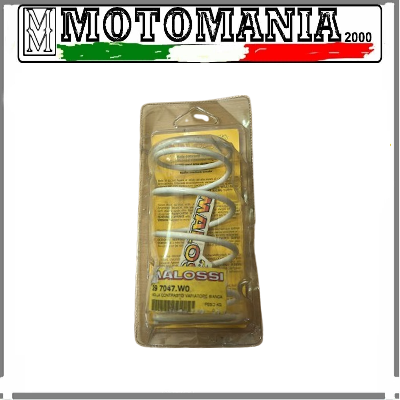 297047.W0 - MALOSSI MOLLA DI CONTRASTO VARIATORE BIANCA Ø ESTERNO 53,10X110 MM