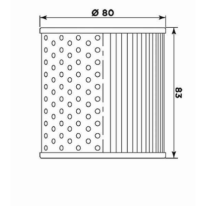 K2001 - MEIWA FILTRO OLIO KAWASAKI